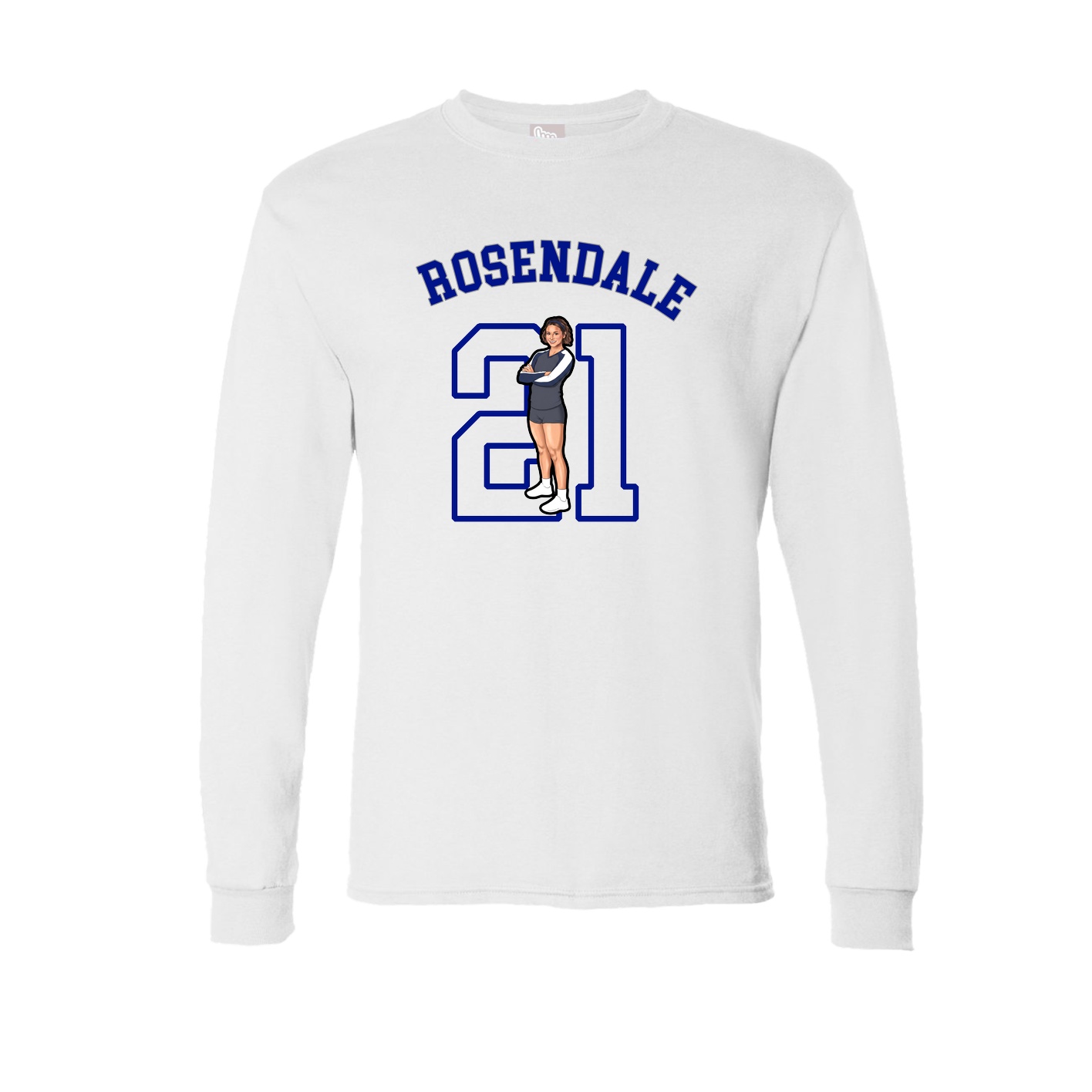Long Sleeve Tee — Shirsey Arch in White