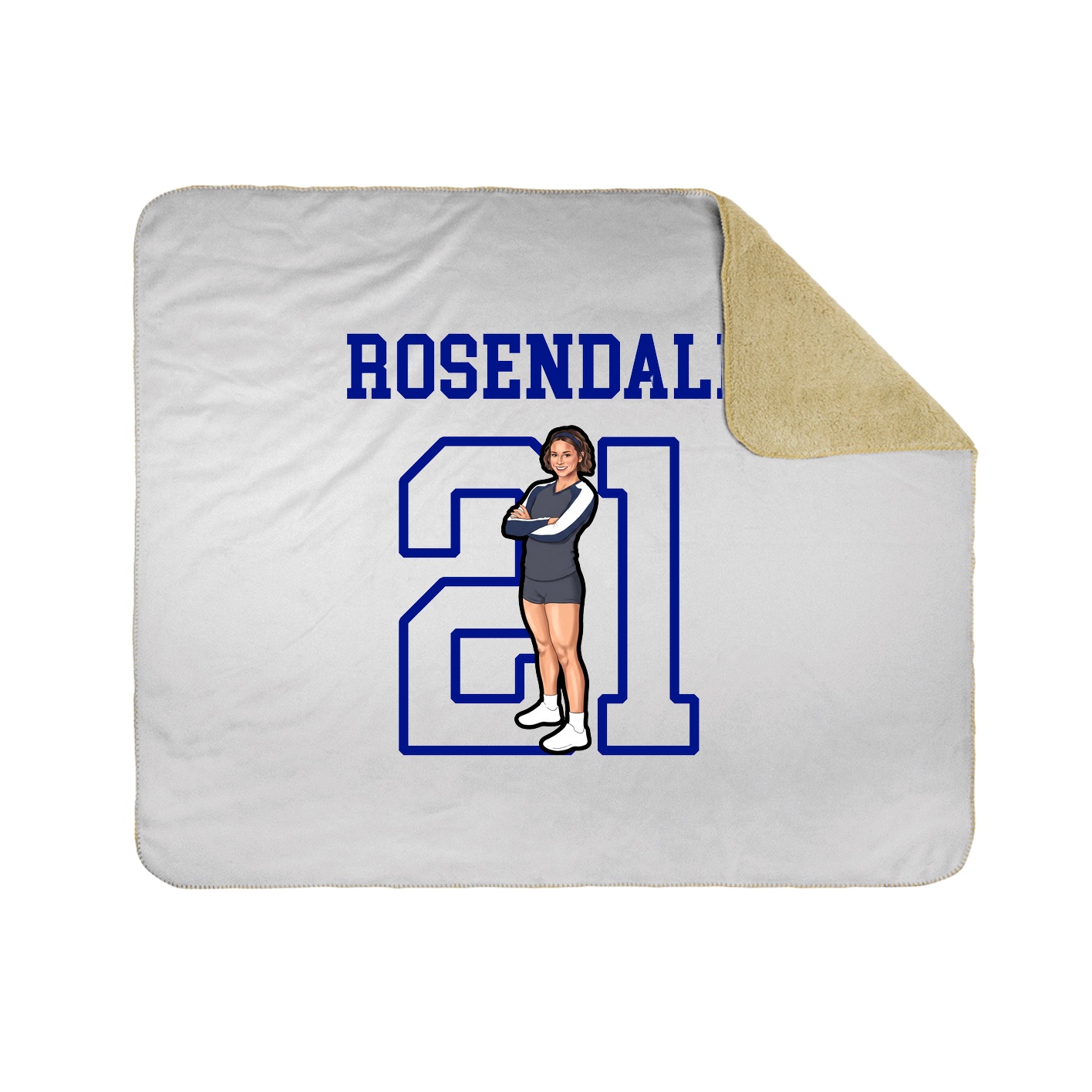 Throw Blanket — Shirsey in White