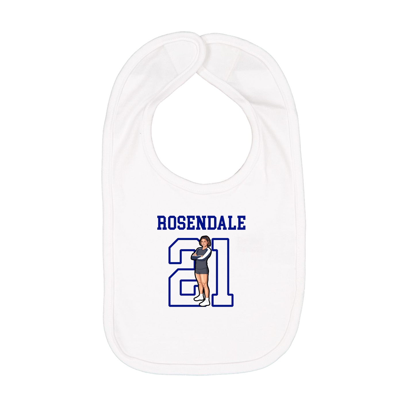 Infant Bib — Shirsey in White
