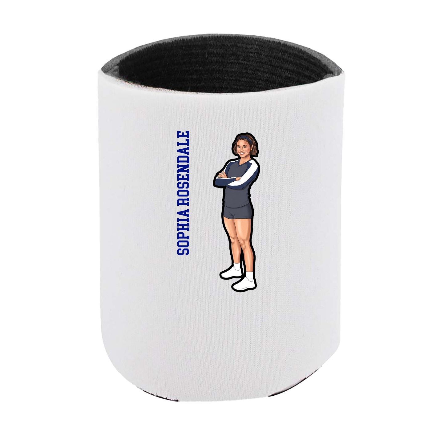 Can Holder — Name Vertical in White