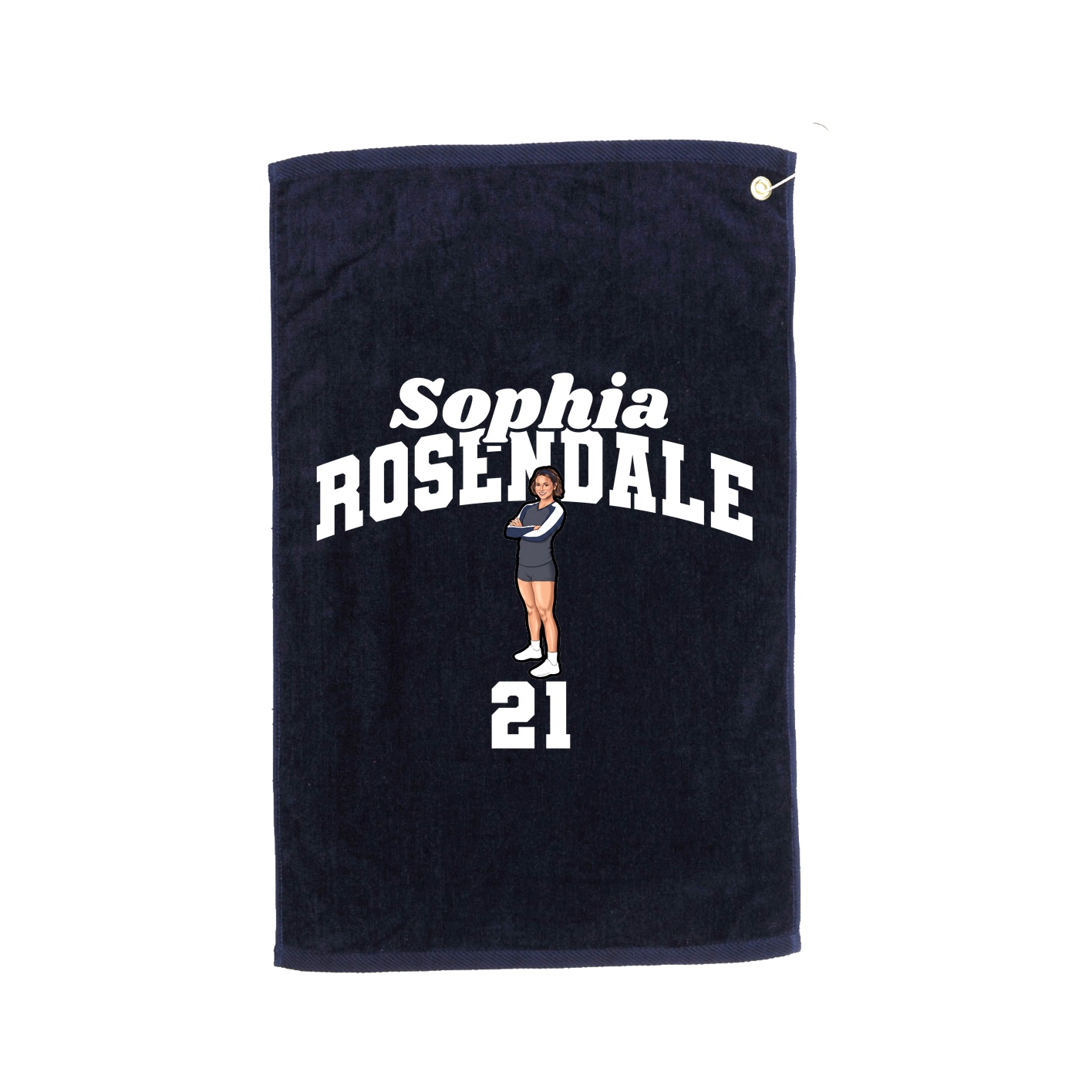 Golf Towel — Signature Arch in Navy