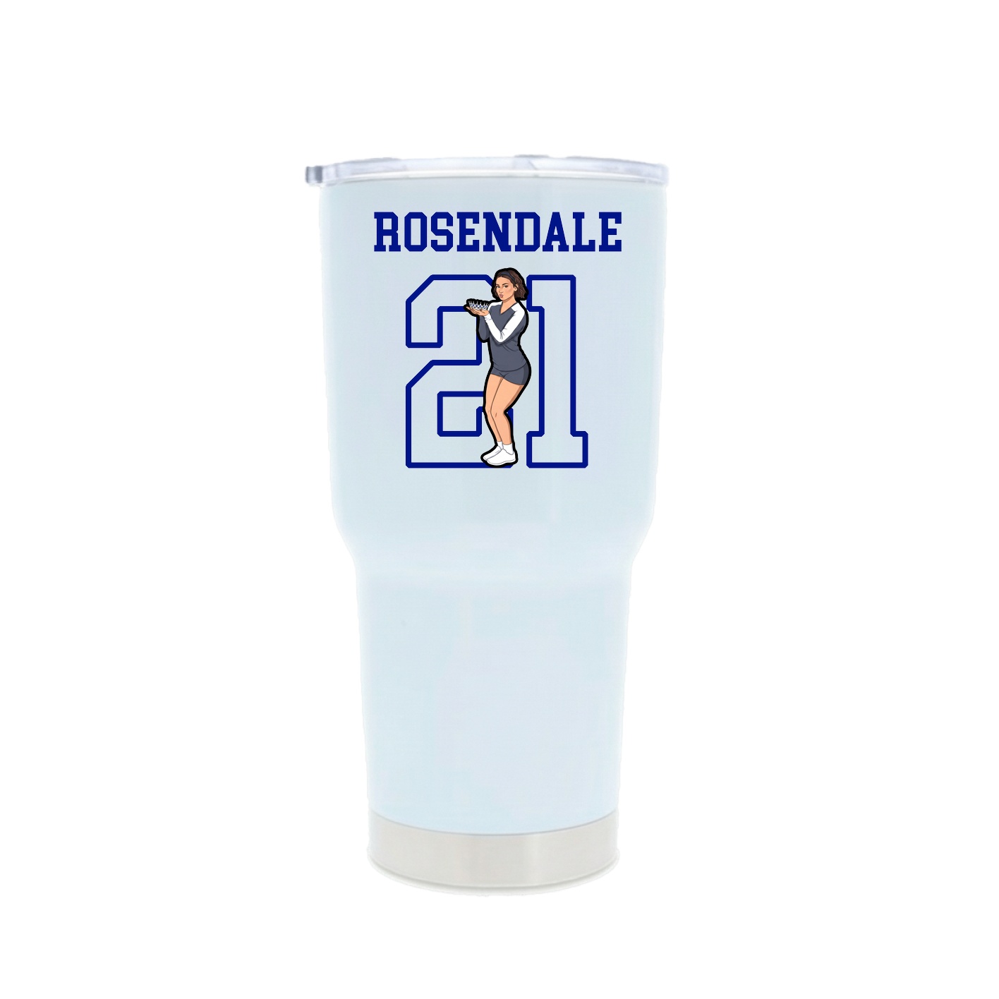 30oz Stainless Steel Tumbler — Shirsey in White