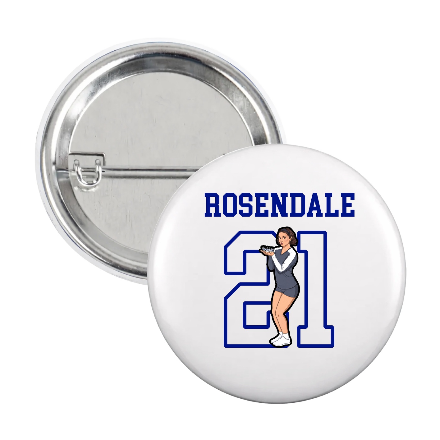 Game Day Button — Shirsey in White