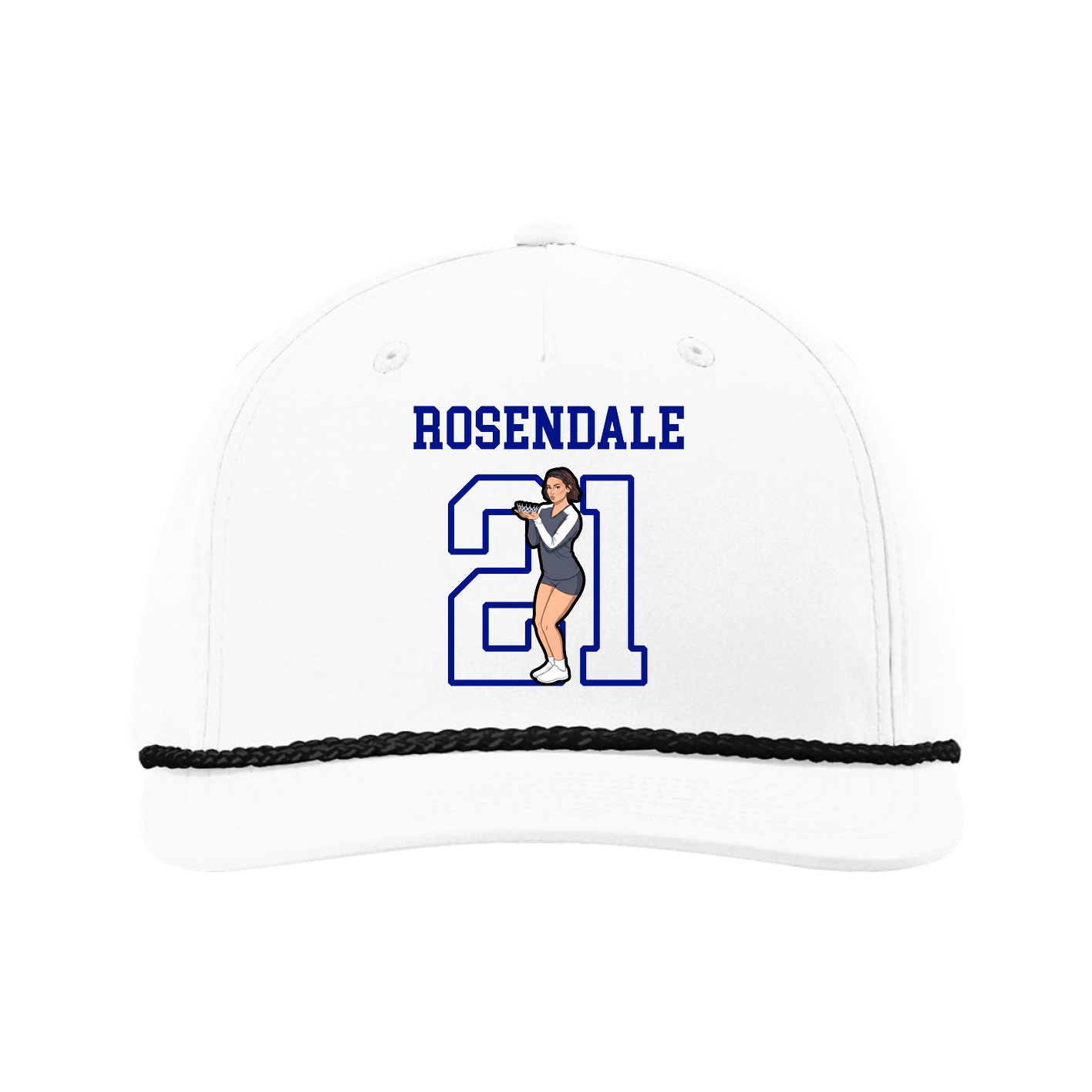 Five-Panel Classic Rope Cap — Shirsey in White