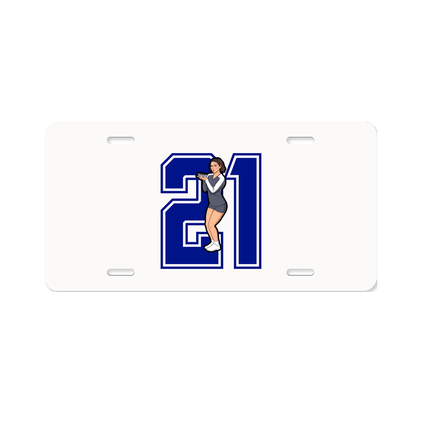 License Plate — Number in Classic