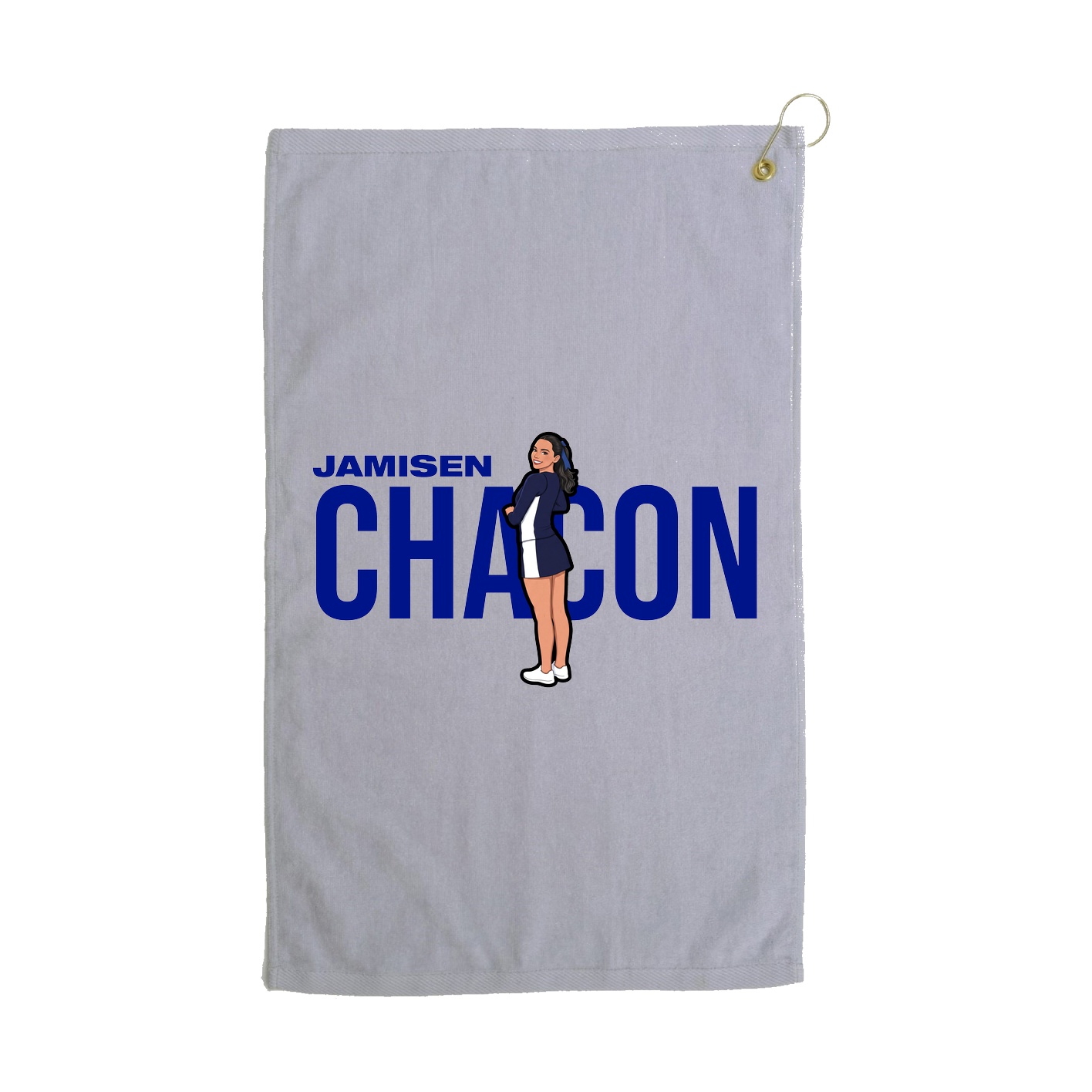 Golf Towel — Player Name in Grey