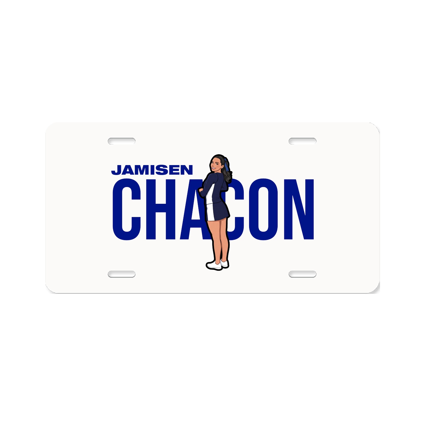 License Plate — Player Name in Classic
