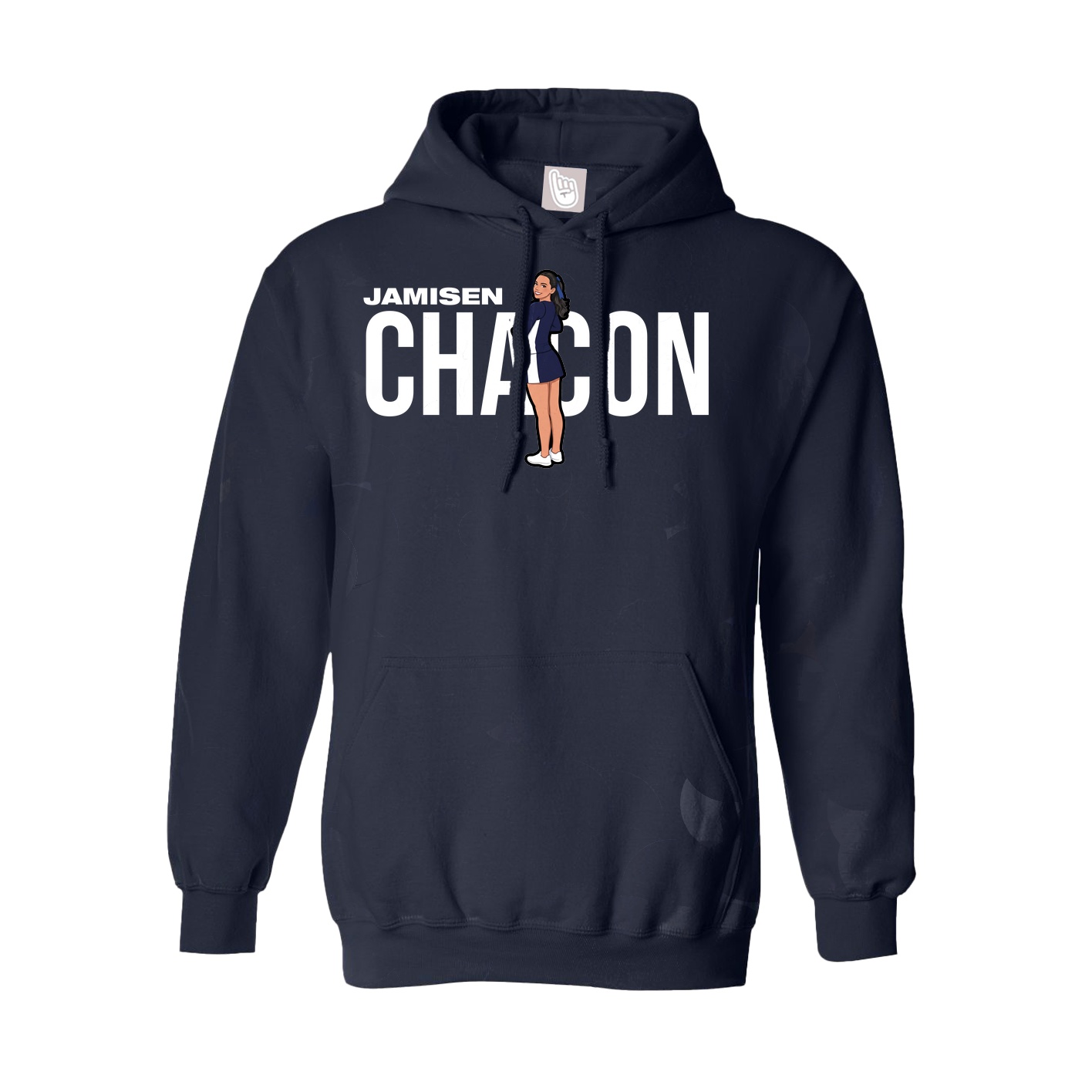 Youth Hoodie — Player Name in Navy