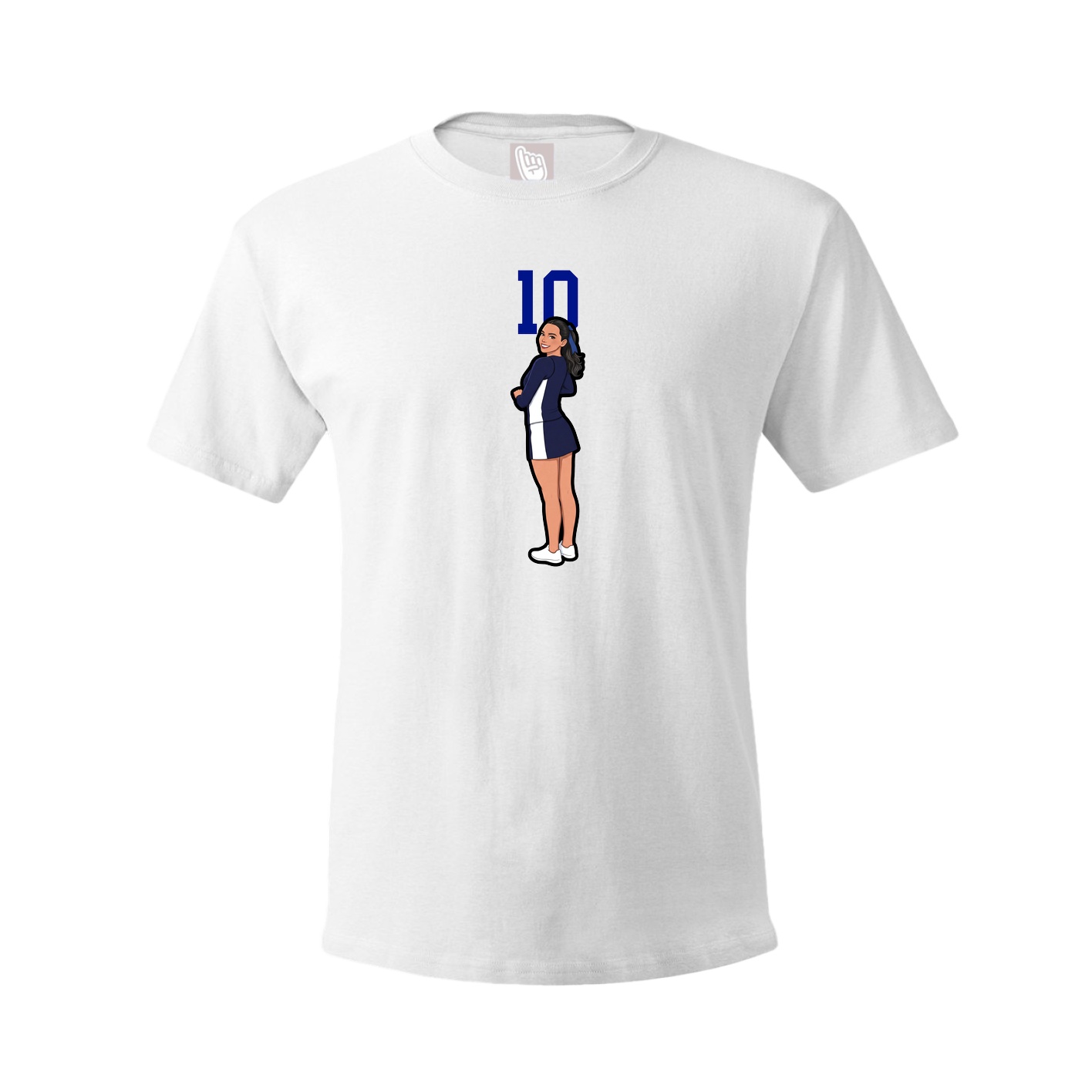 Tee — Number Top in White