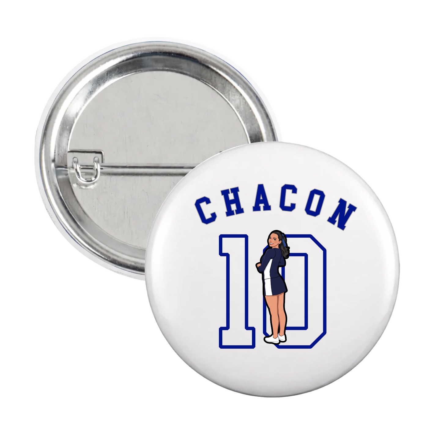 Game Day Button — Shirsey Arch in White