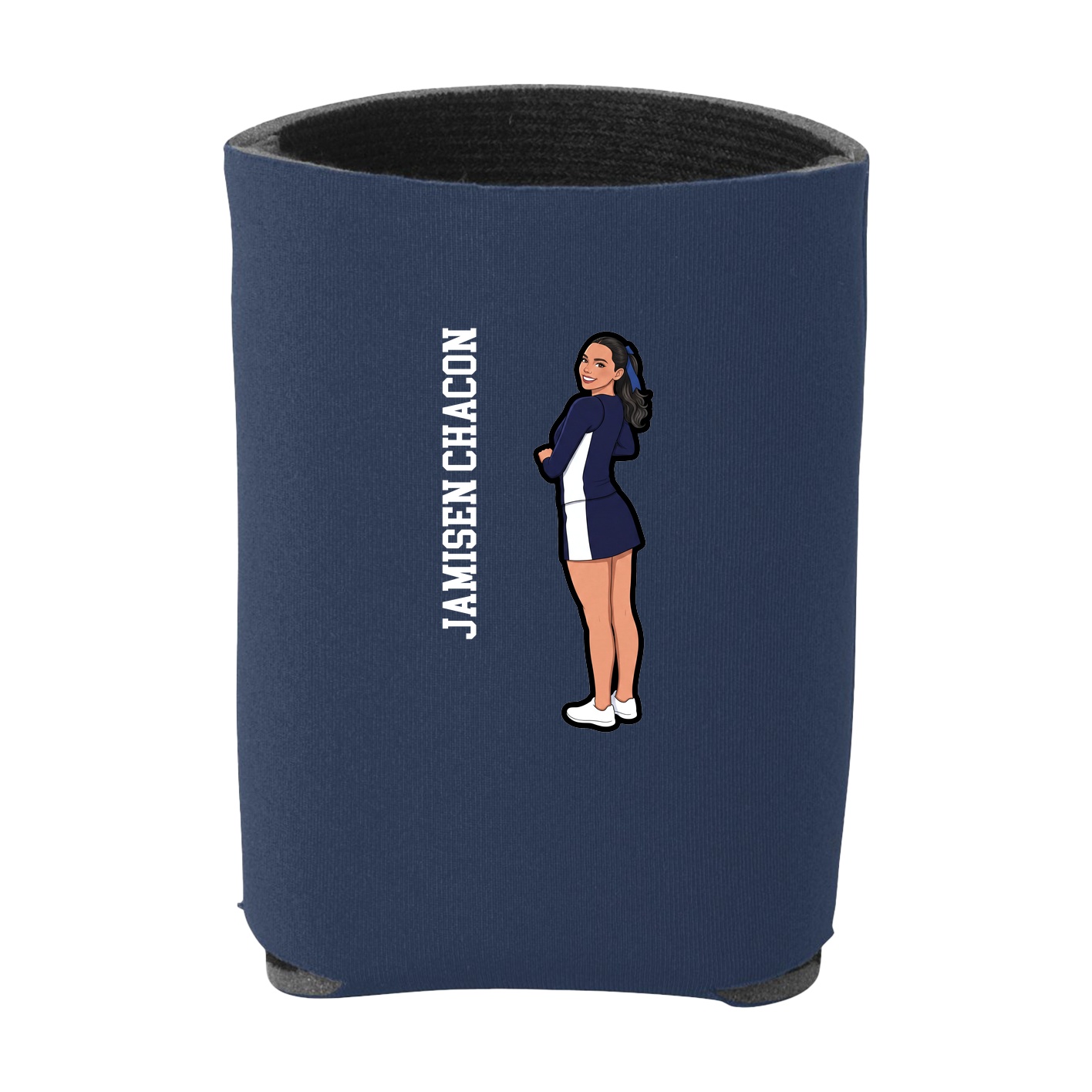 Can Holder — Name Vertical in Navy