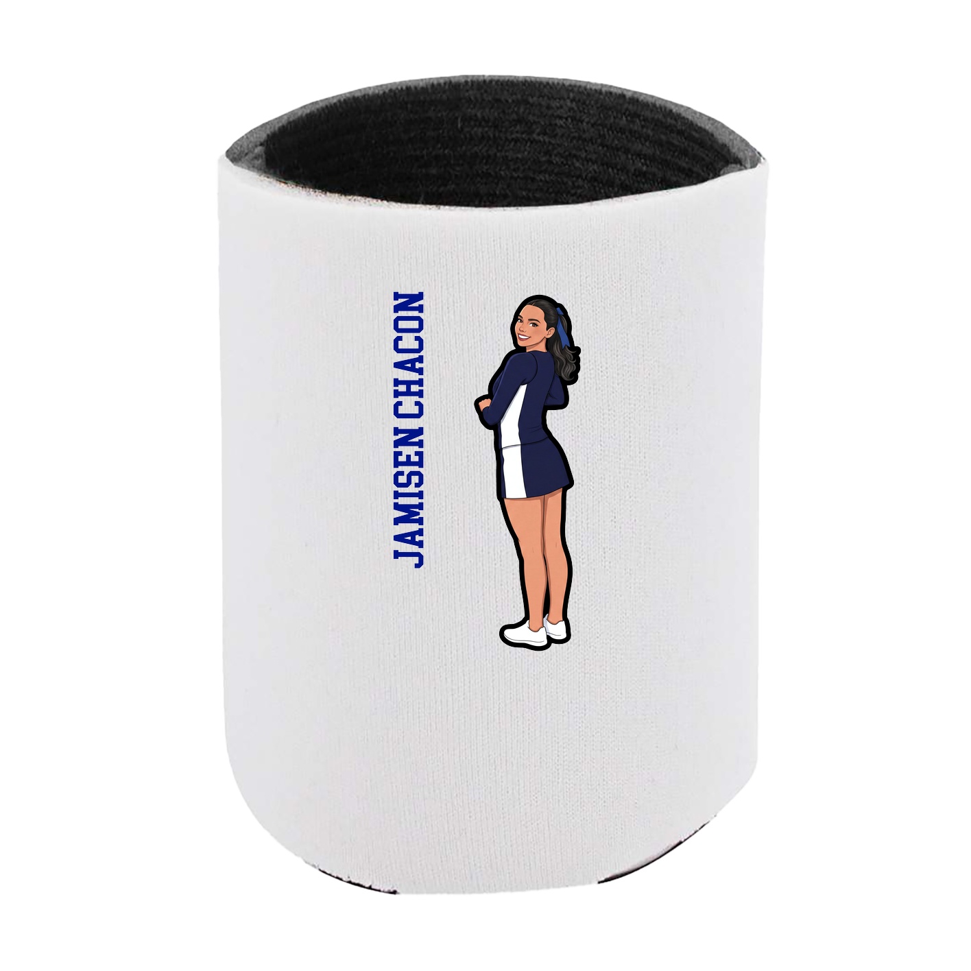 Can Holder — Name Vertical in White