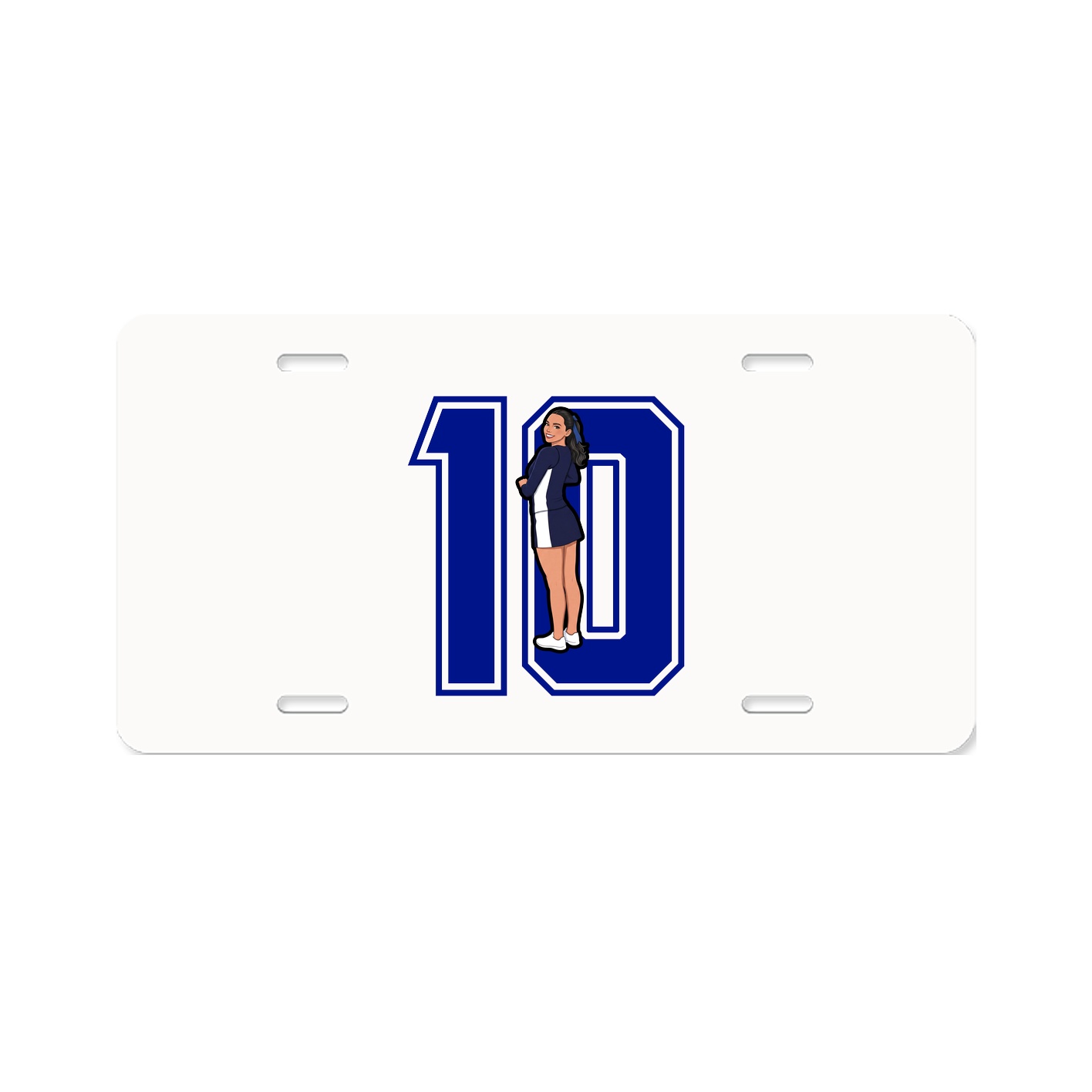 License Plate — Number in Classic