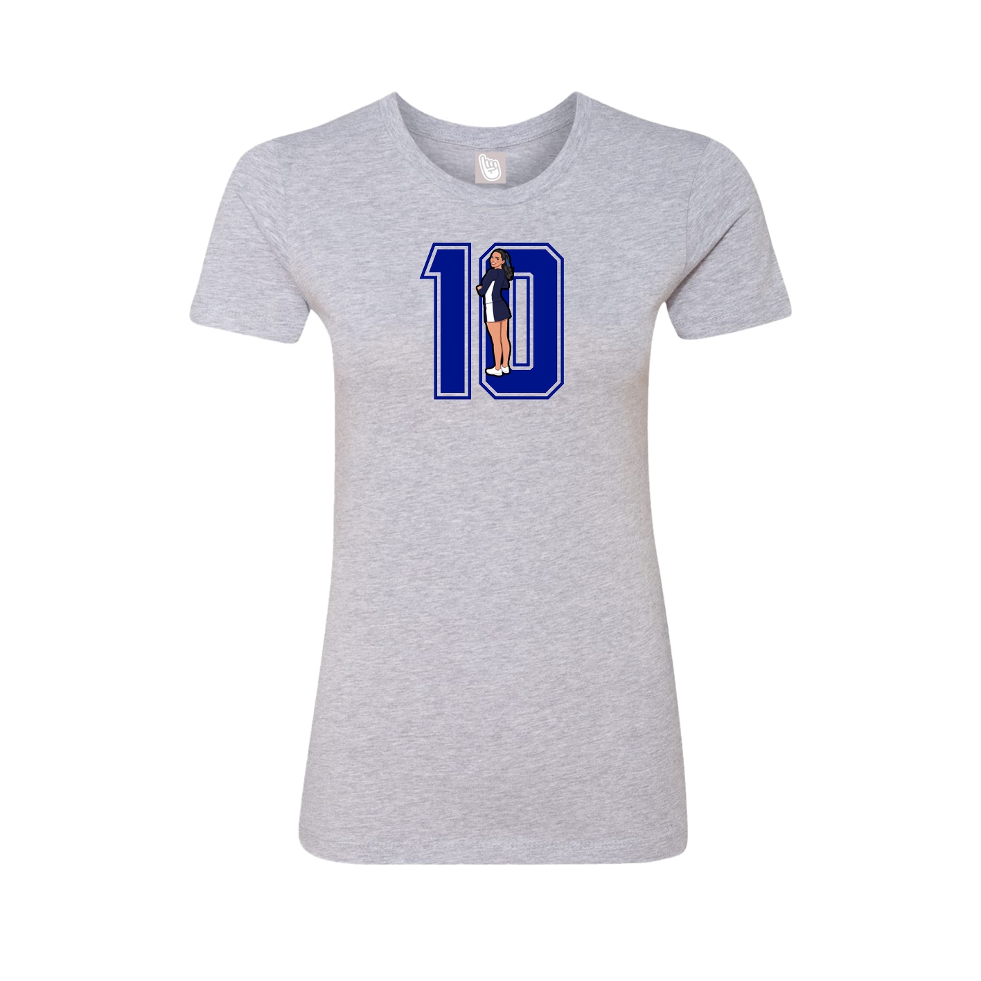 Womens Tee — Number in Grey
