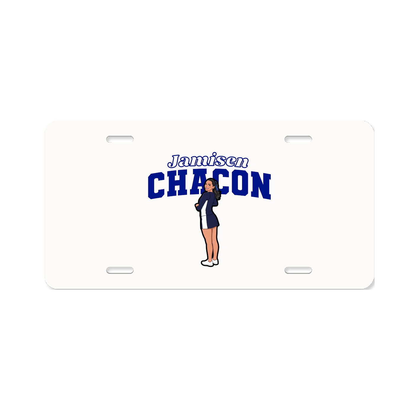 License Plate — Name Arch in Classic