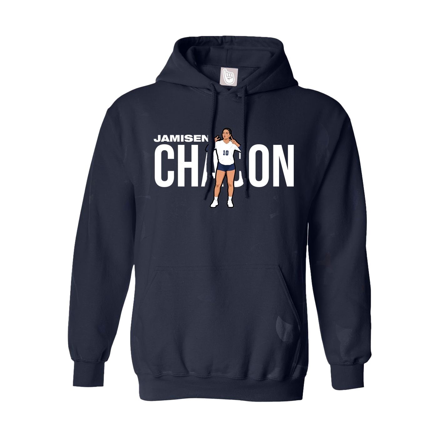 Hoodie — Player Name in Navy