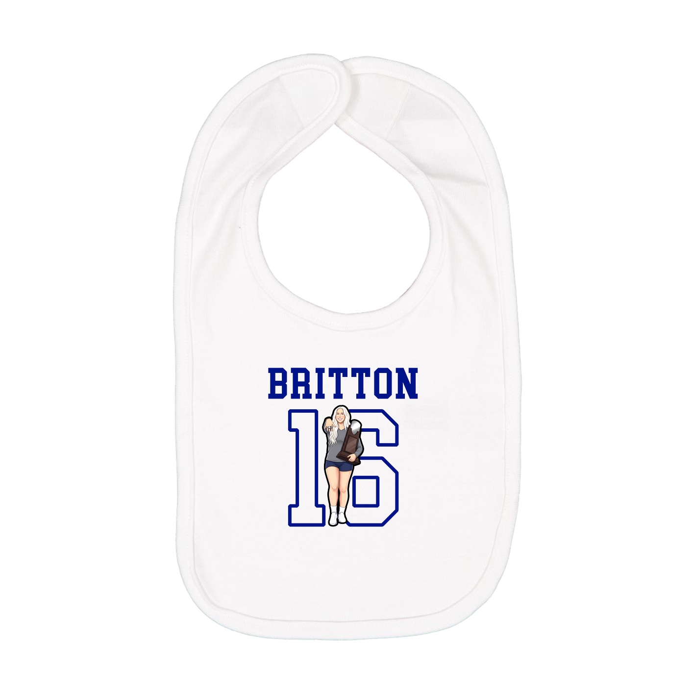 Infant Bib — Shirsey in White