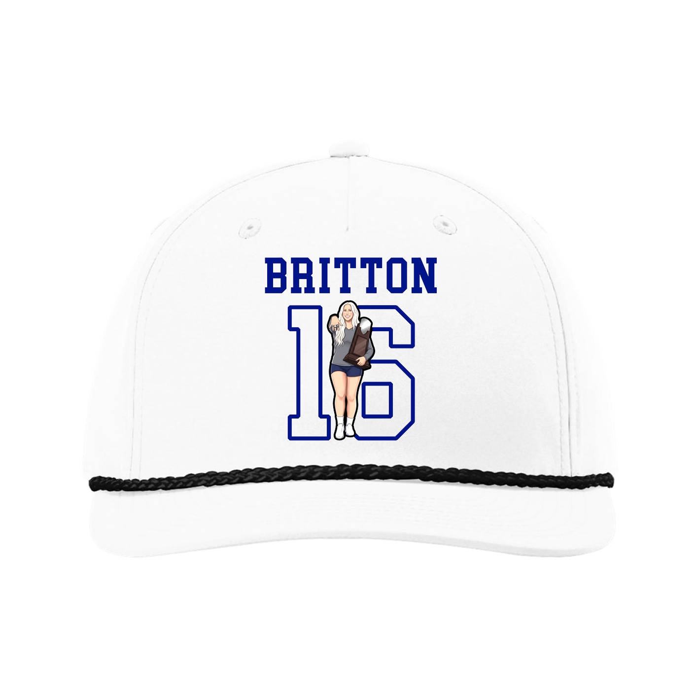 Five-Panel Classic Rope Cap — Shirsey in White