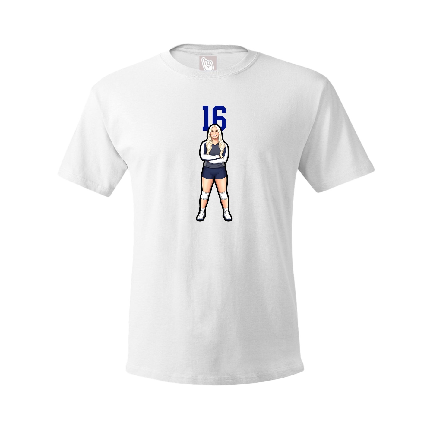 Tee — Number Top in White
