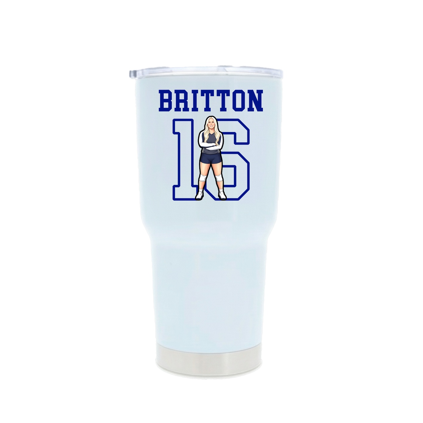 30oz Stainless Steel Tumbler — Shirsey in White