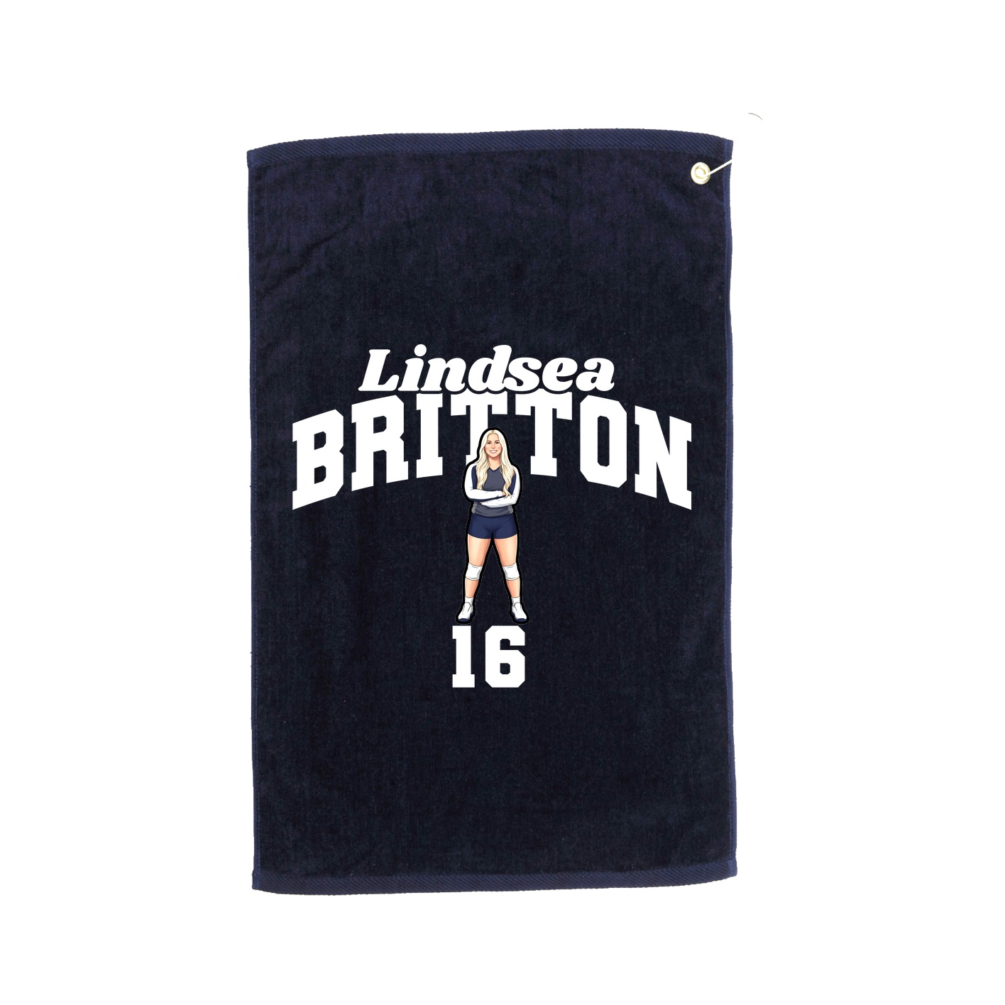 Golf Towel — Signature Arch in Navy