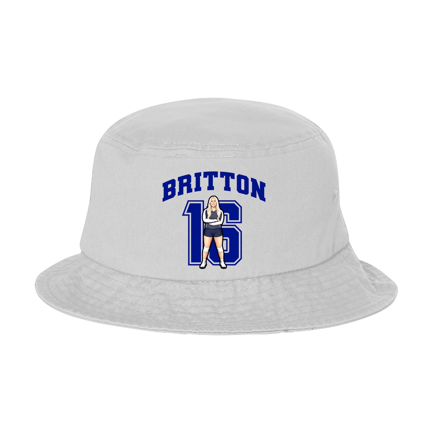 Bucket Cap — Number in White