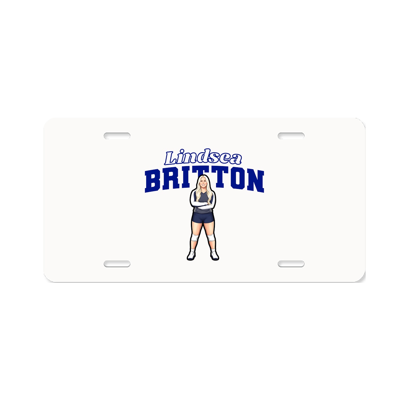 License Plate — Name Arch in Classic
