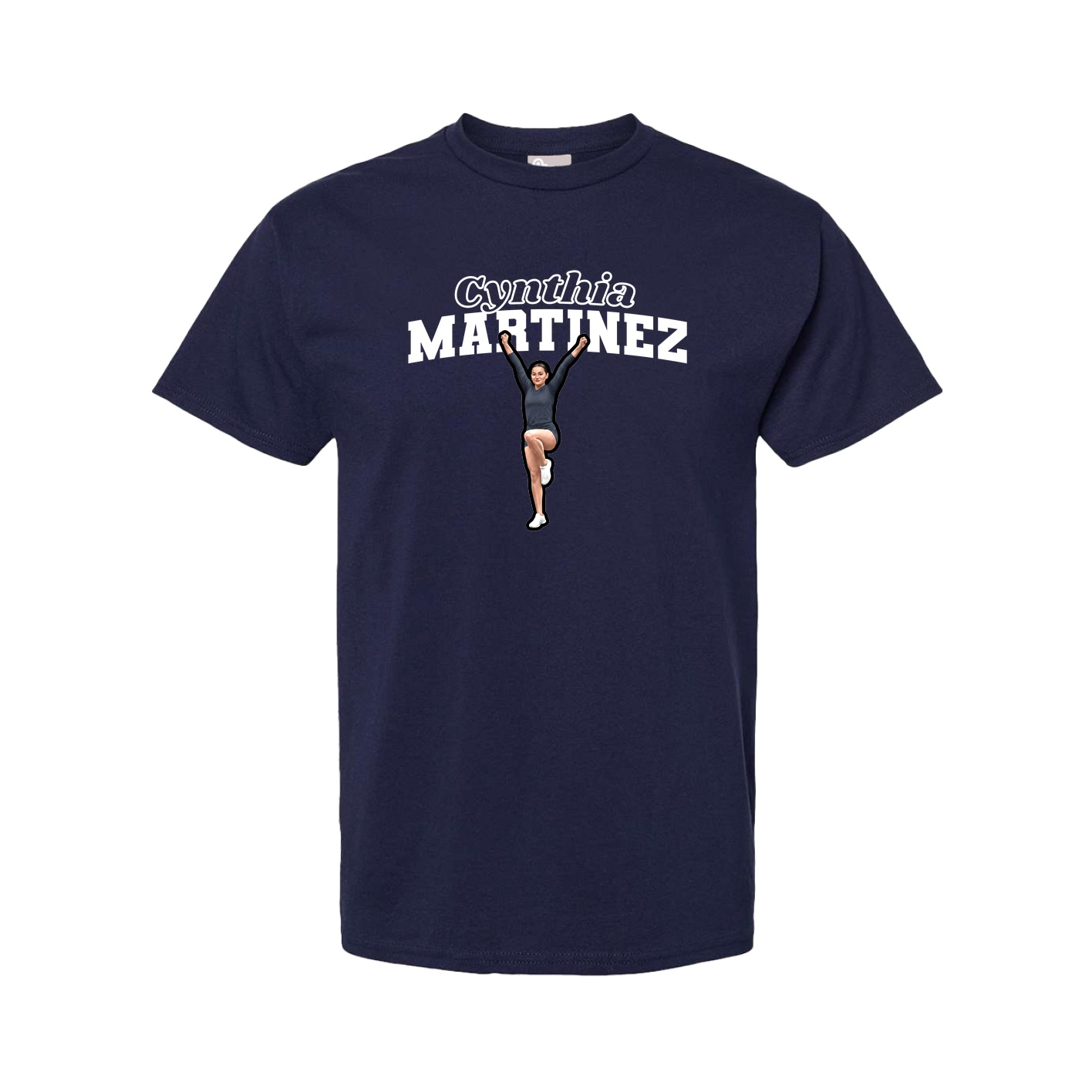 Youth Tee — Name Arch in Navy