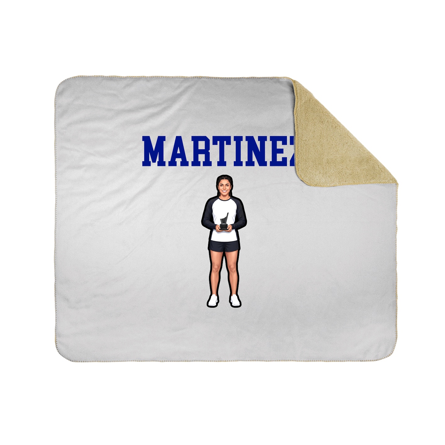 Throw Blanket — Shirsey in White