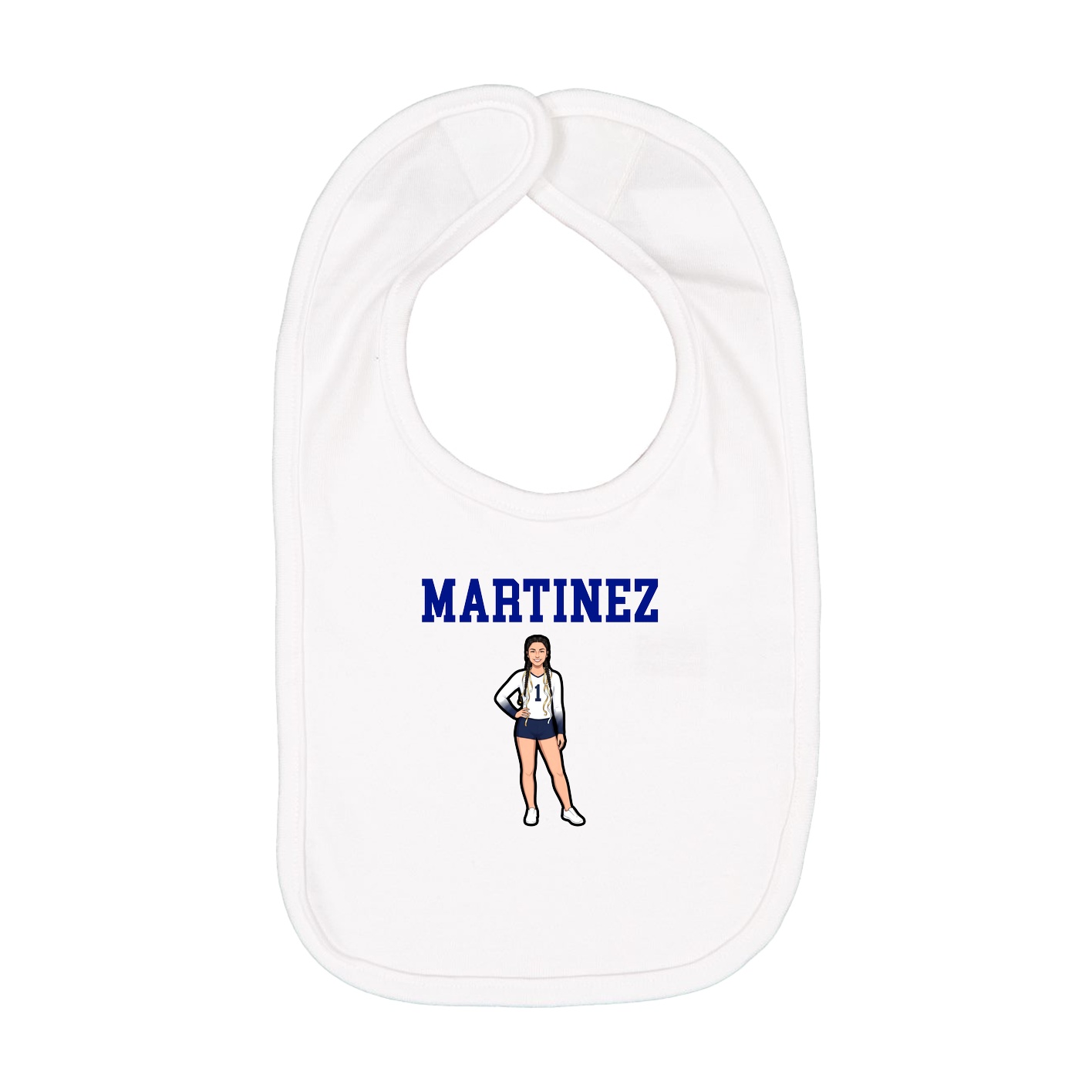 Infant Bib — Shirsey in White