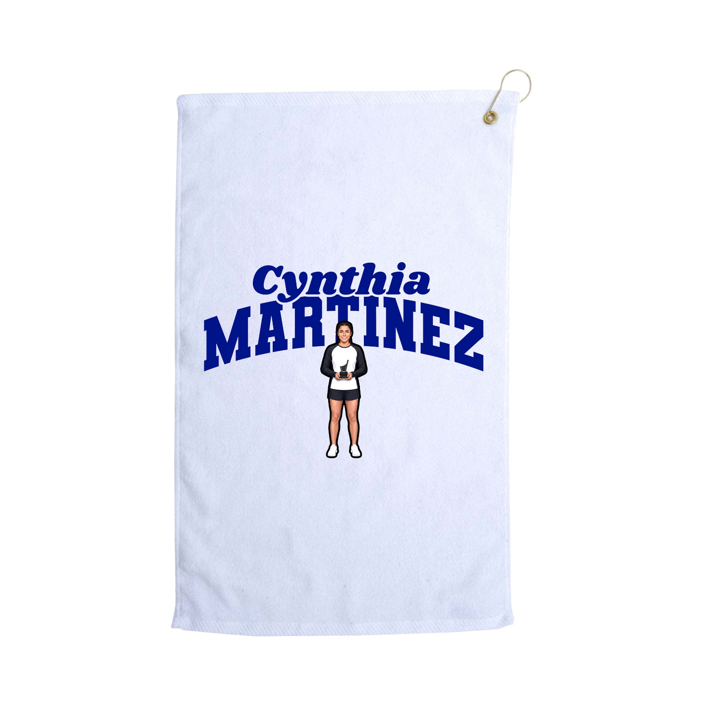 Golf Towel — Signature Arch in White
