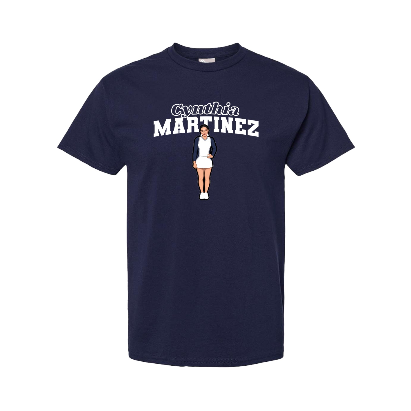 Tee — Name Arch in Navy