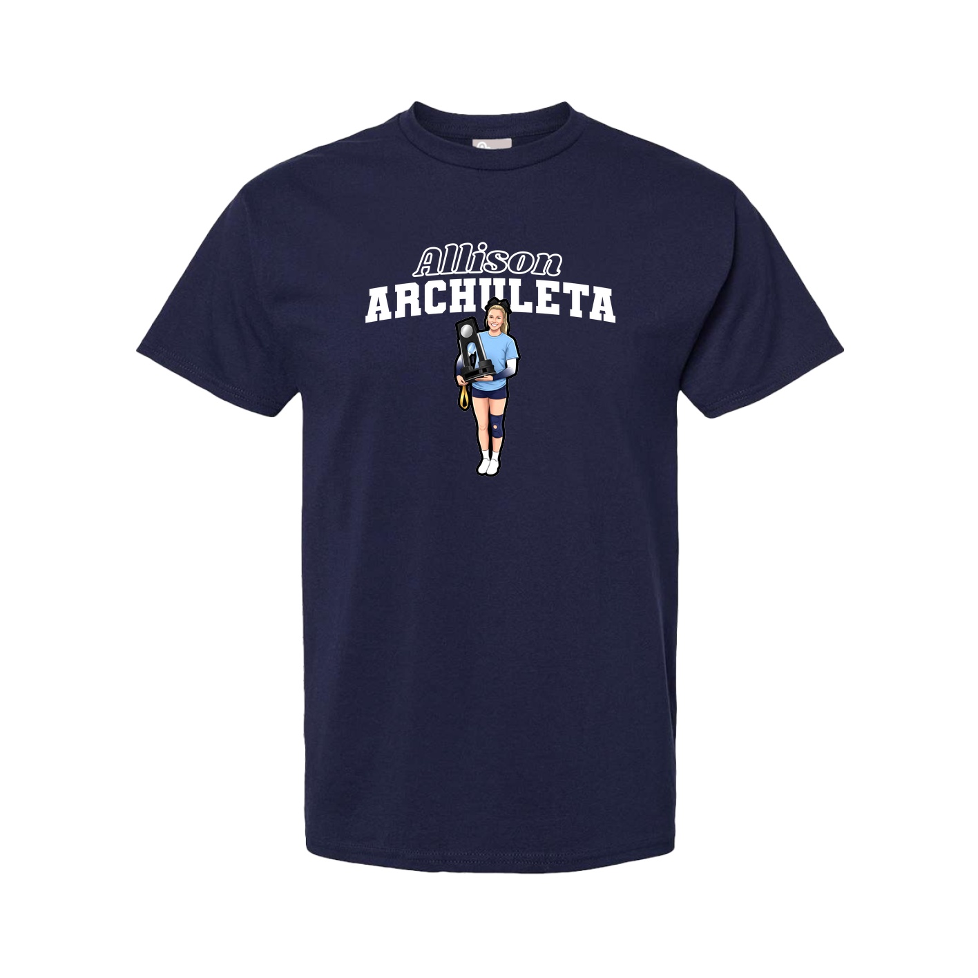 Youth Tee — Name Arch in Navy