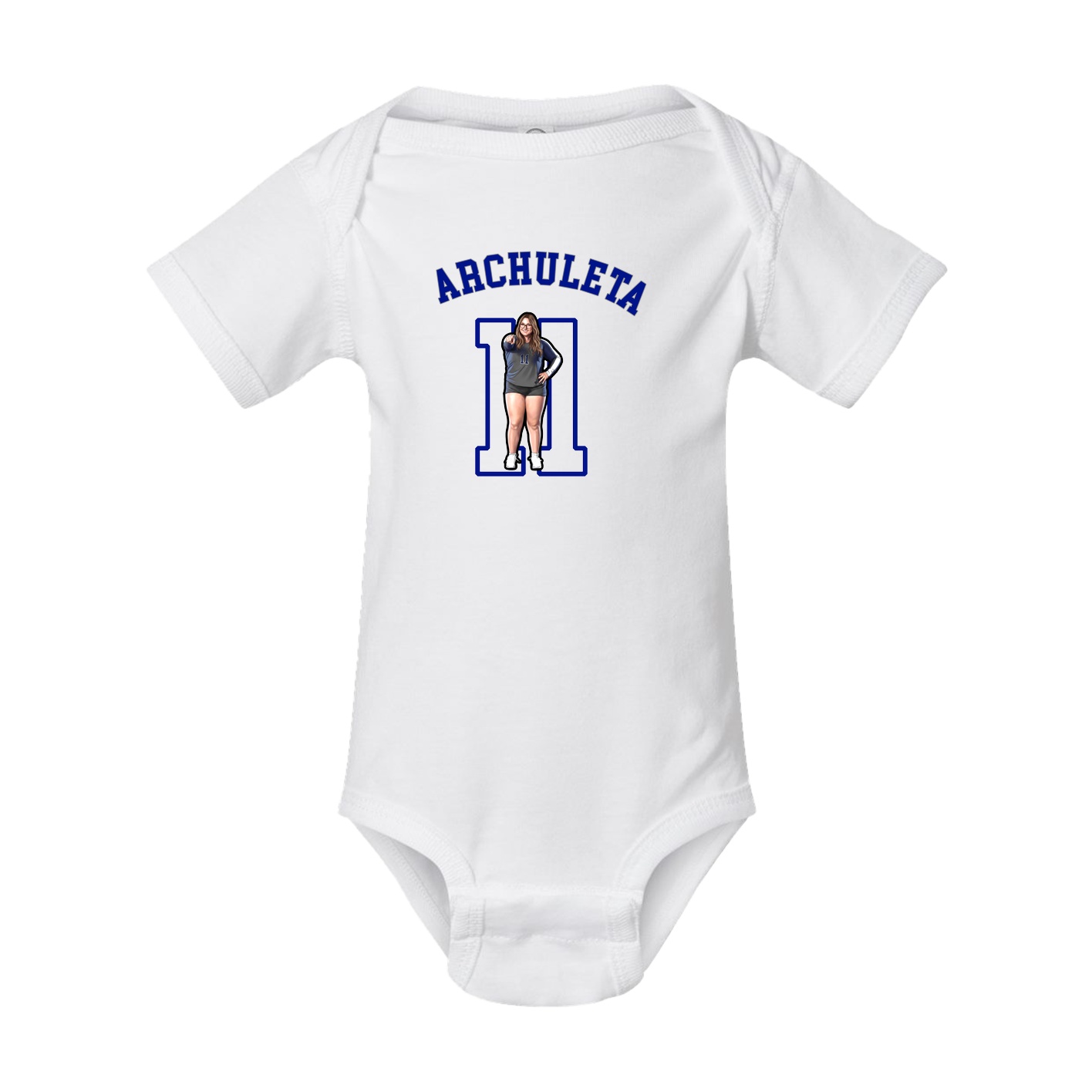 Baby Onesie — Shirsey Arch in White