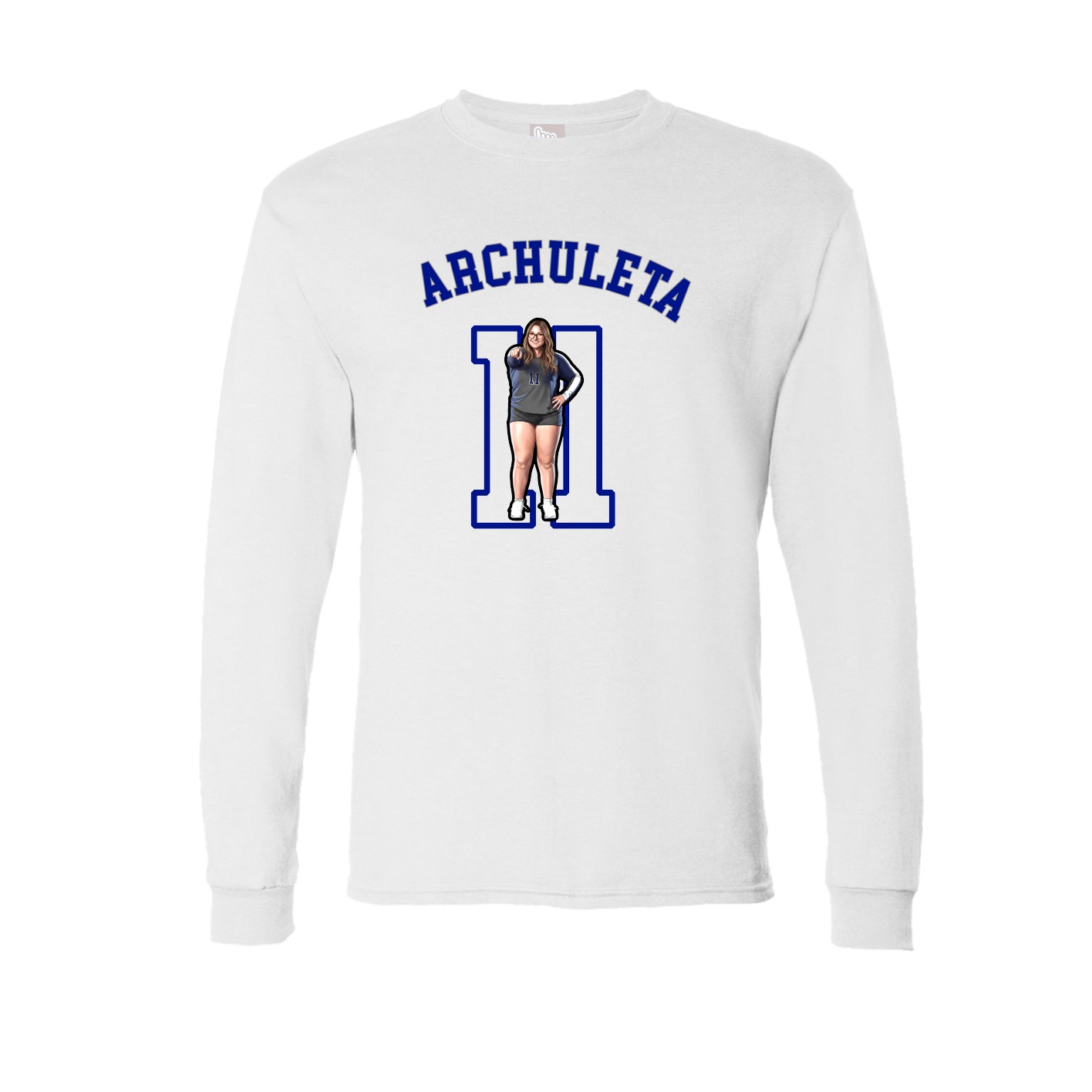 Long Sleeve Tee — Shirsey Arch in White