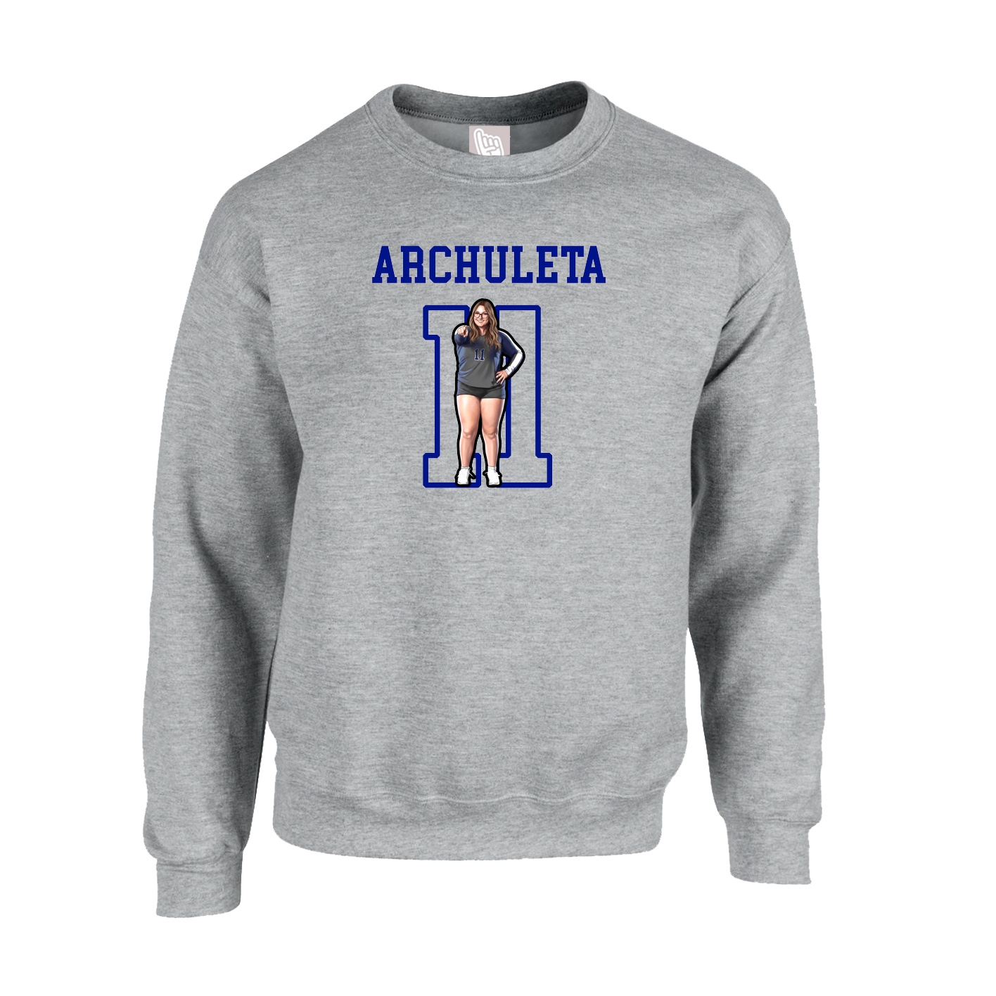 Fleece Crew — Shirsey in Grey