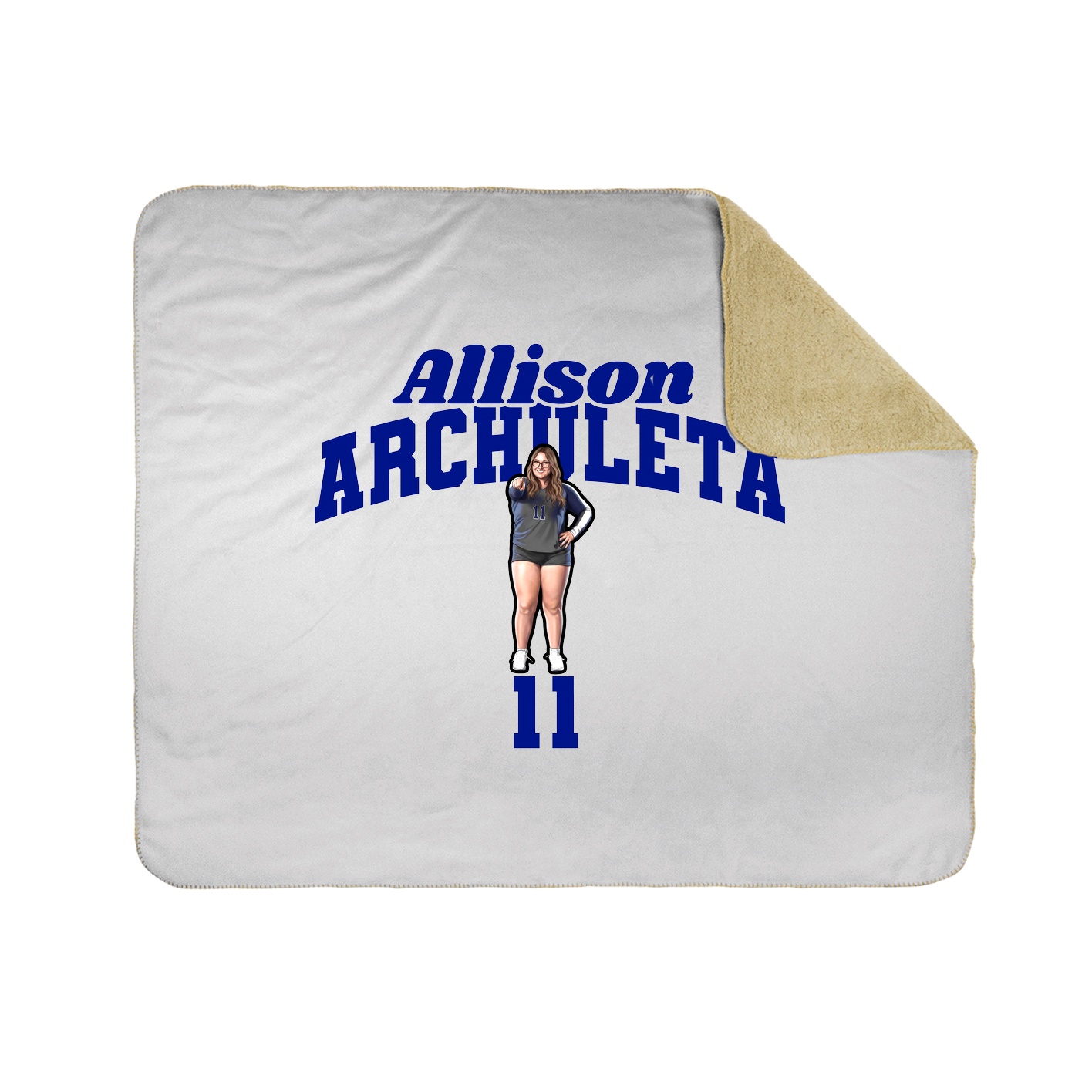 Throw Blanket — Signature Arch in White
