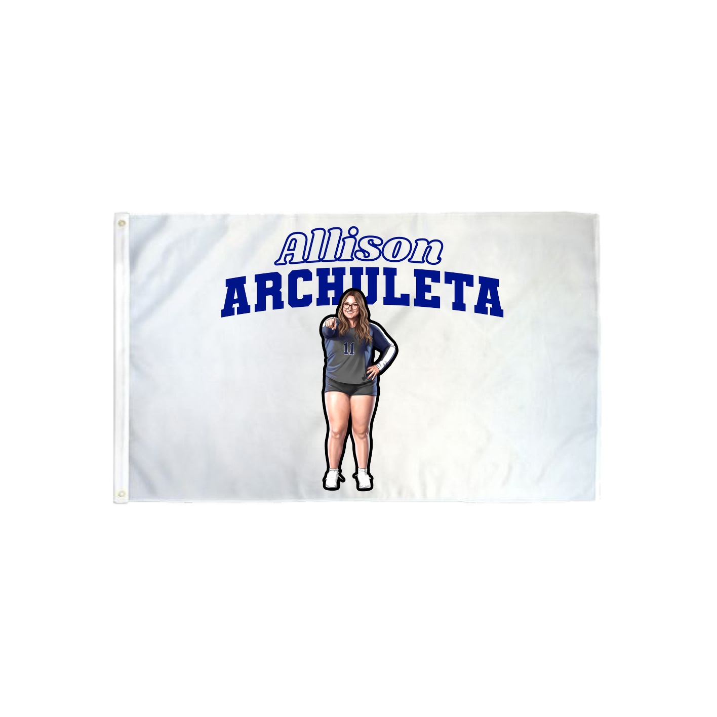 3x5 Flag — Name Arch in Classic
