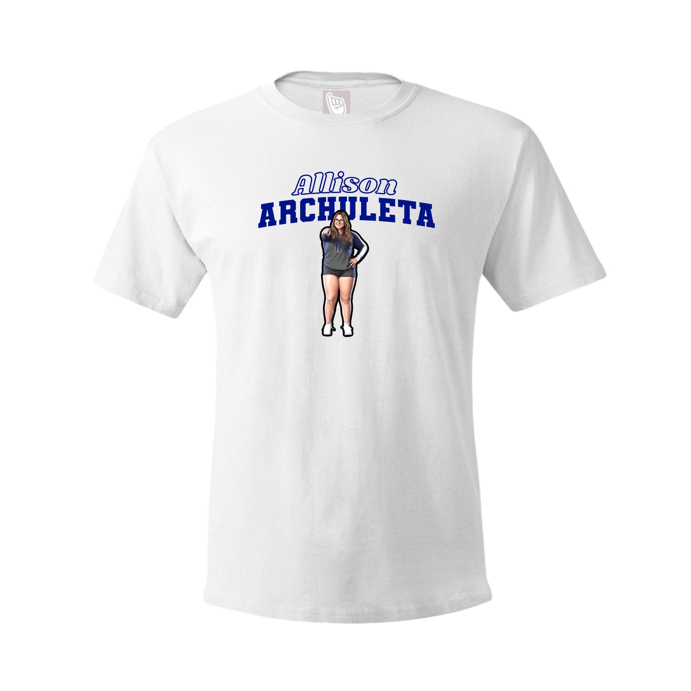 Tee — Name Arch in White