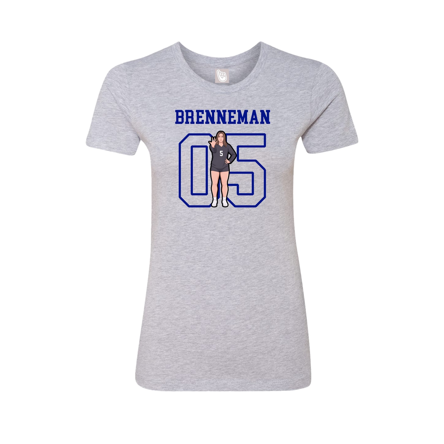 Fitted Women's Tee — Shirsey in Grey