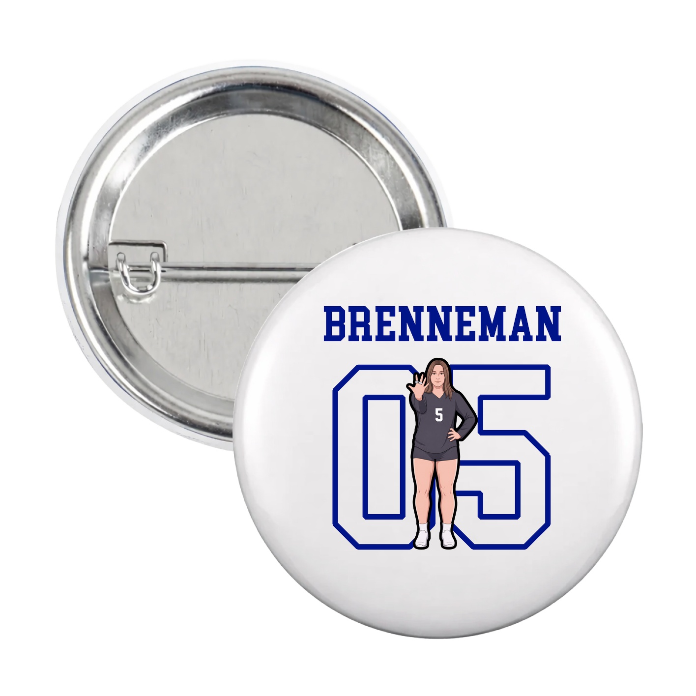 Game Day Button — Shirsey in White