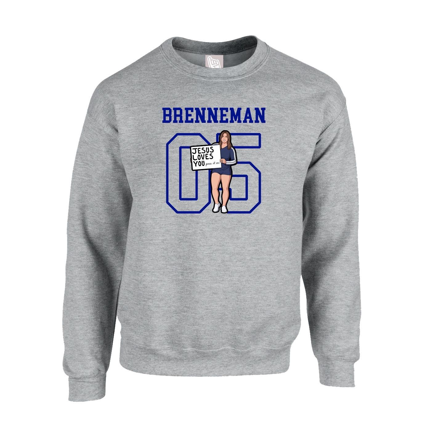 Fleece Crew — Shirsey in Grey