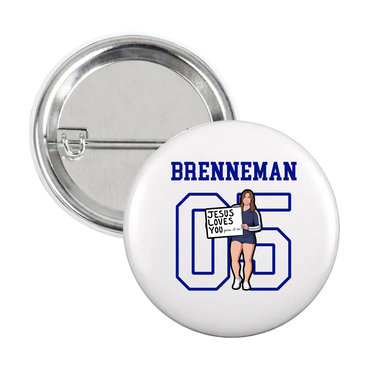 Game Day Button — Shirsey in White