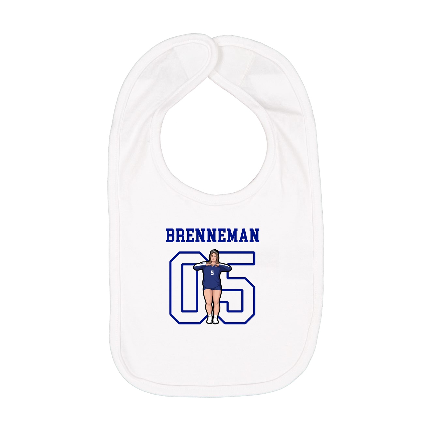 Infant Bib — Shirsey in White