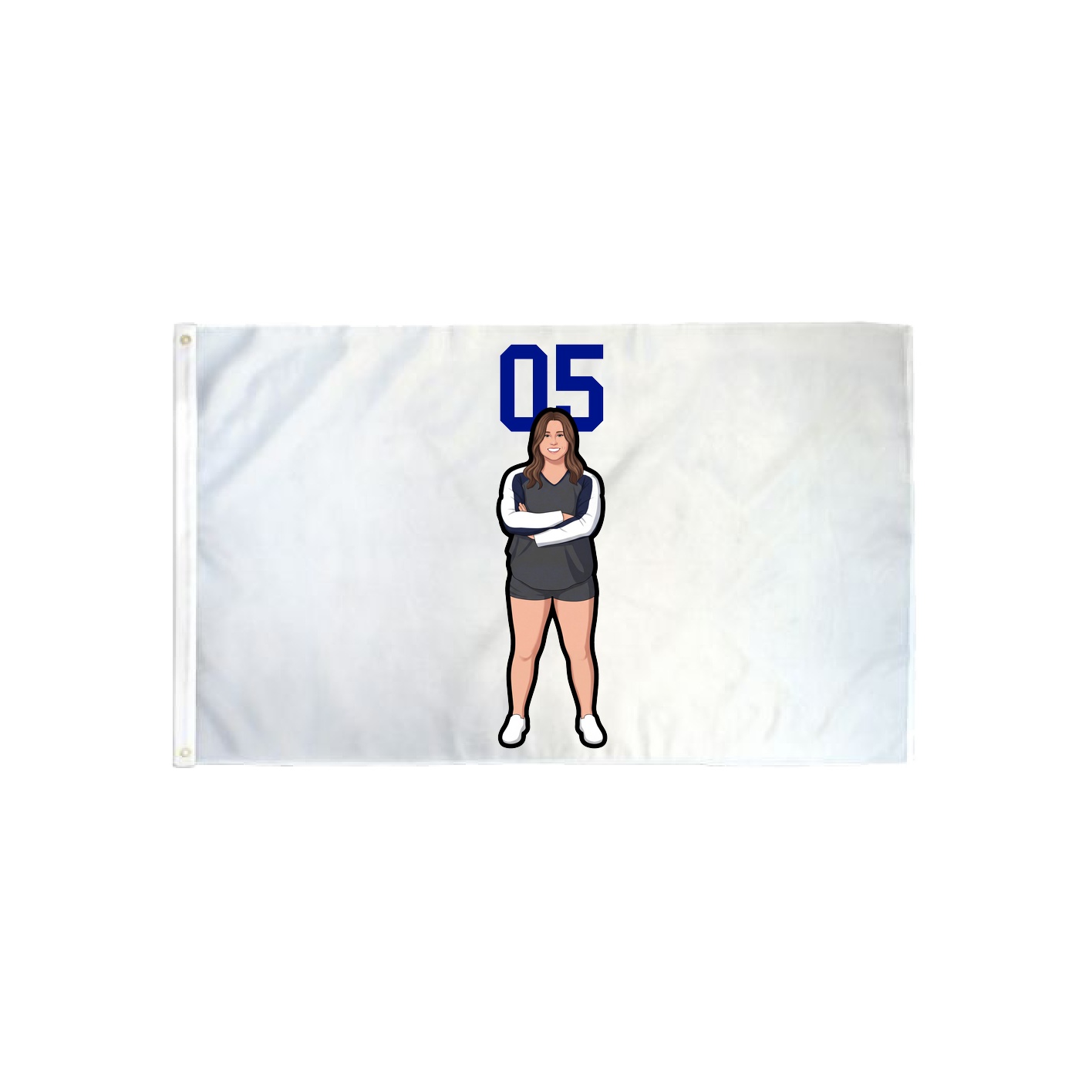 3x5 Flag — Number Top in Classic