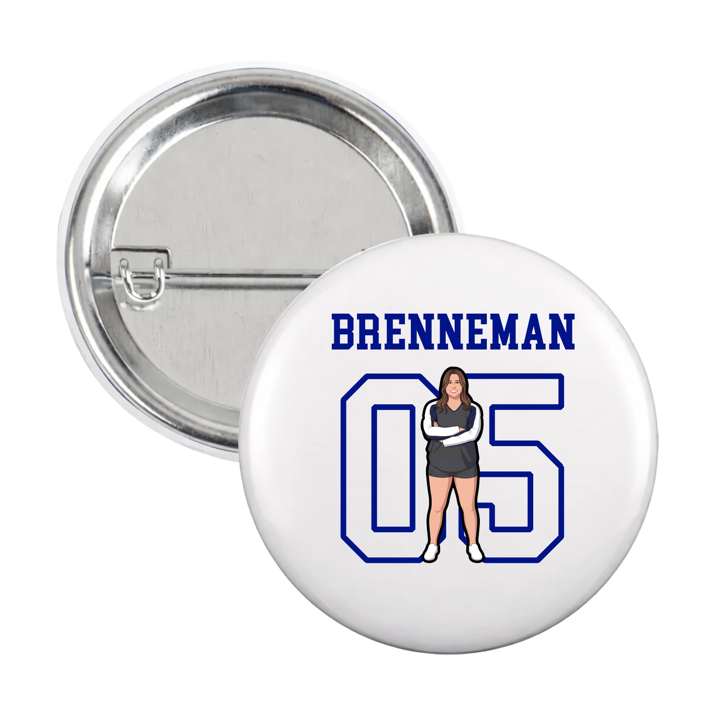 Game Day Button — Shirsey in White