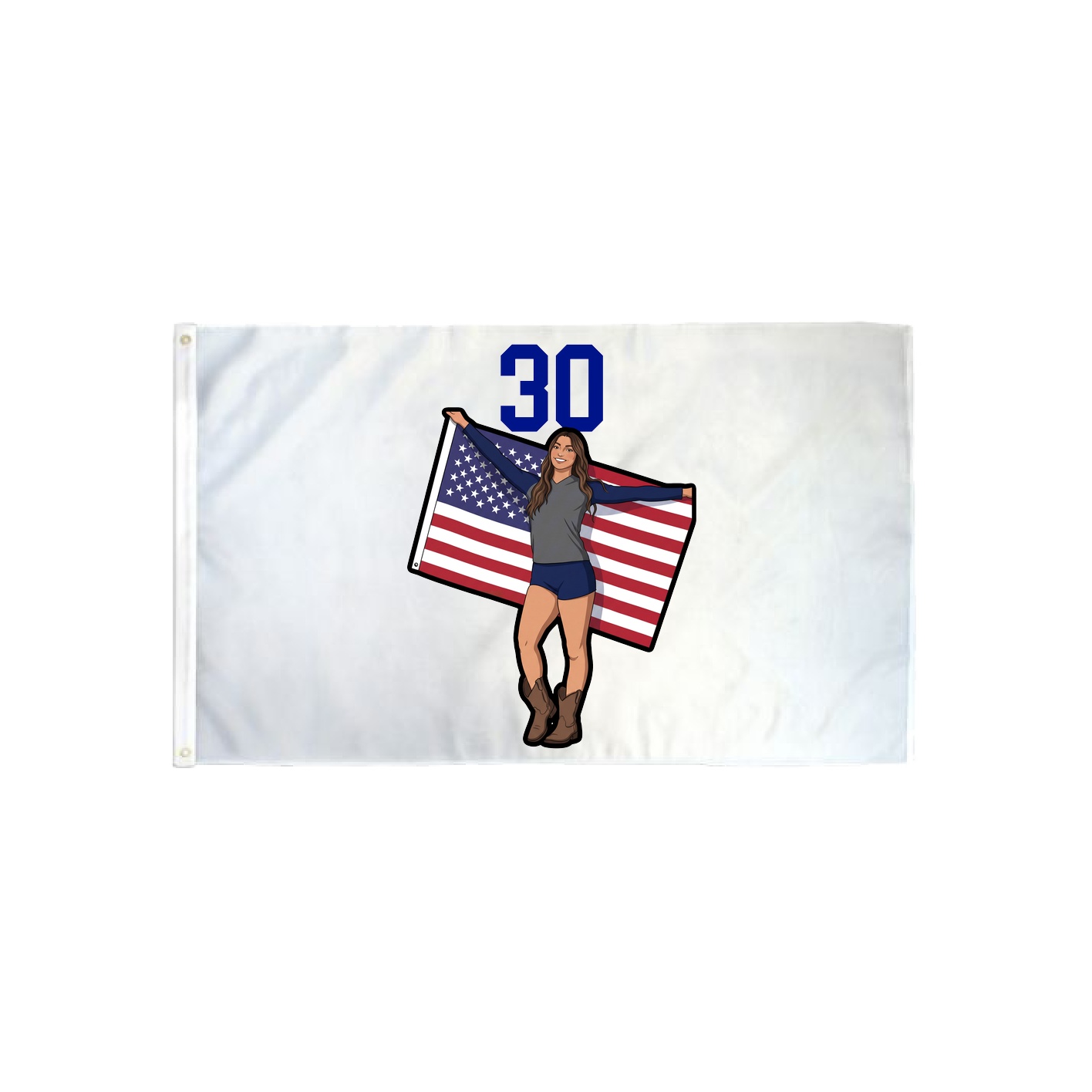 3x5 Flag — Number Top in Classic