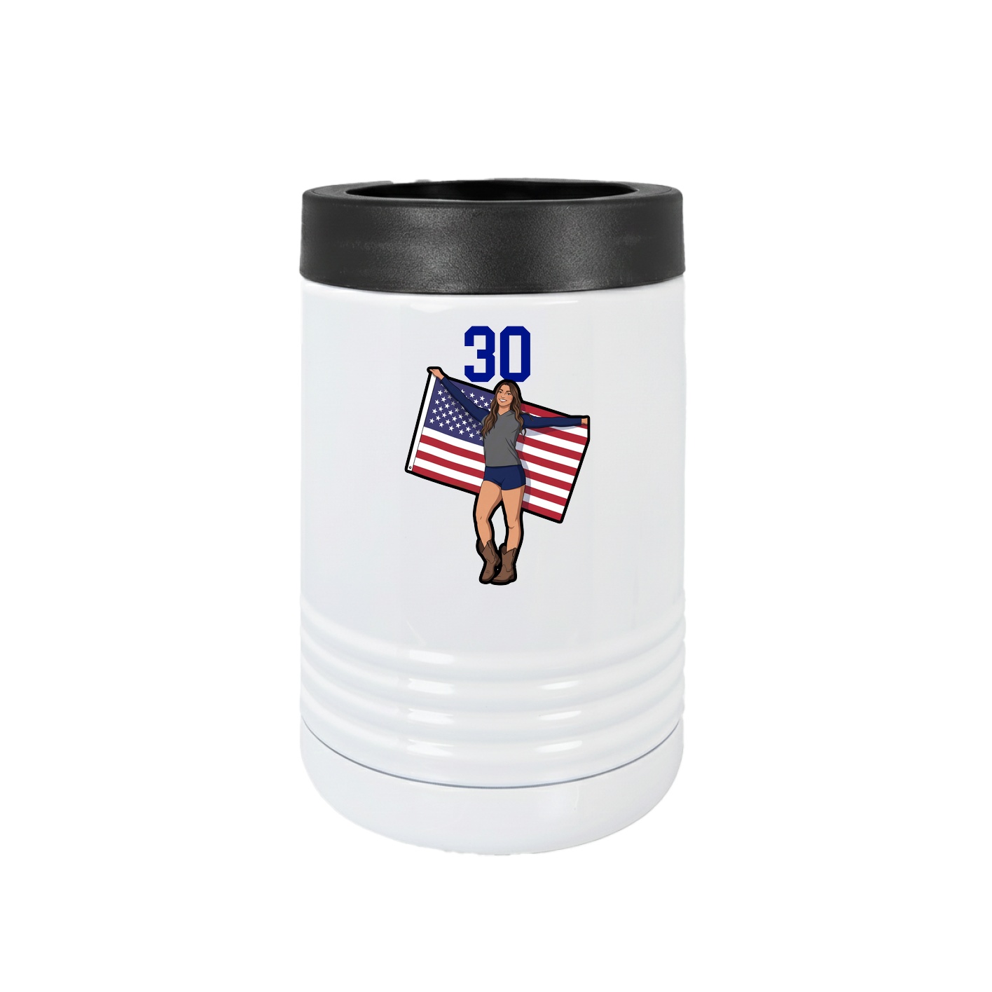 Beverage Holder — Number Top in White