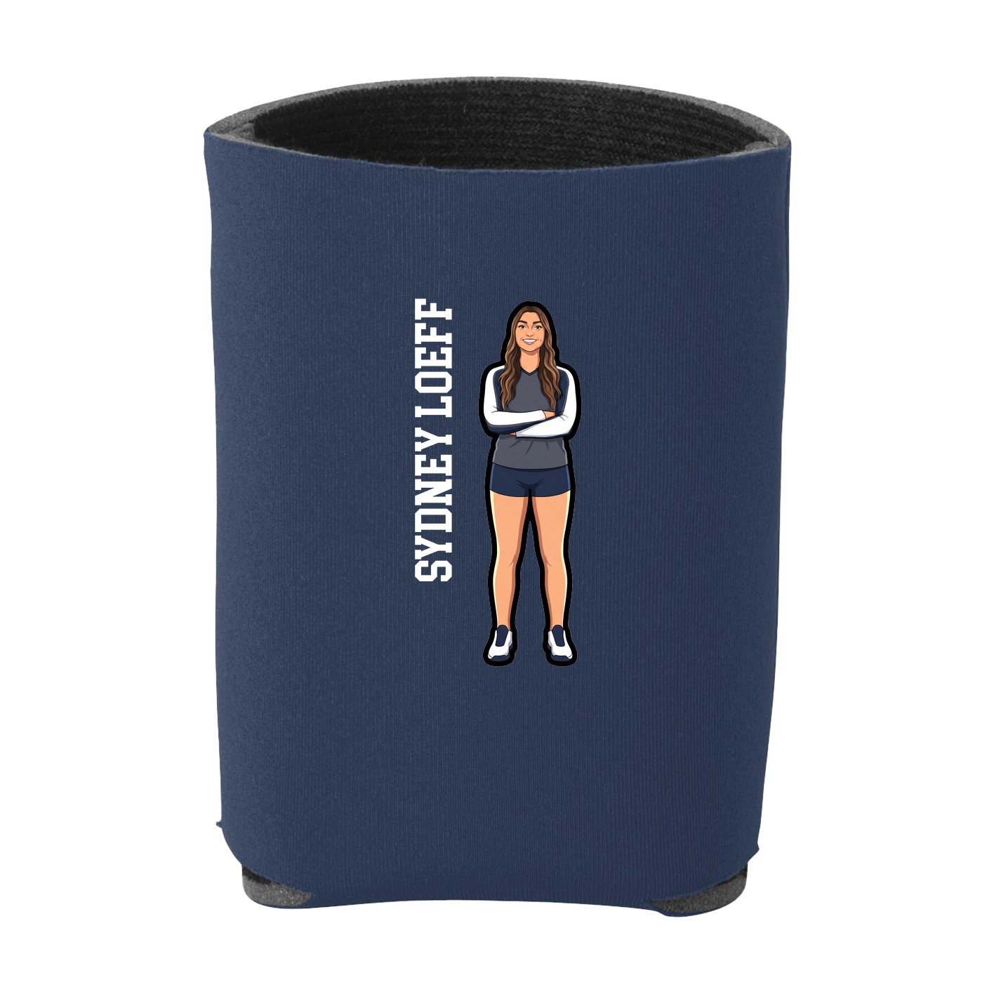 Can Holder — Name Vertical in Navy