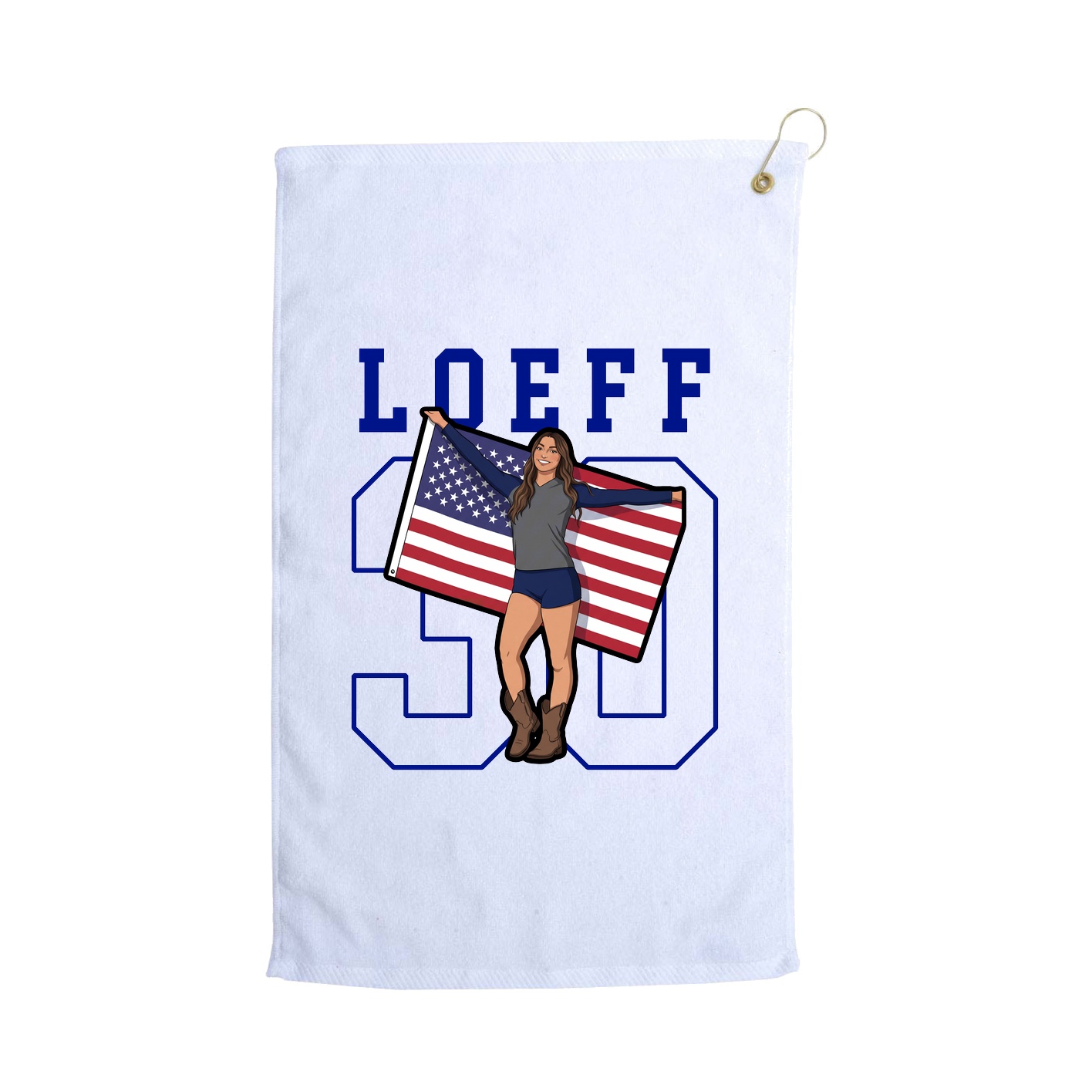 Golf Towel — Shirsey in White